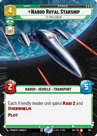 Naboo Royal Starship - Fit For A Queen (Hyperspace Foil) (855) [Secrets of Power] Foil