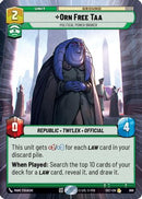 Orn Free Taa - Political Power Broker (Hyperspace Foil) (868) [Secrets of Power] Foil
