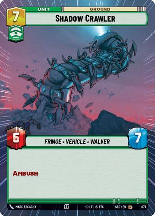 Shadow Crawler (Hyperspace Foil) (877) [Secrets of Power] Foil