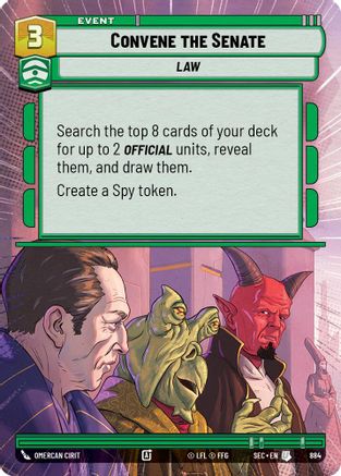 Convene the Senate (Hyperspace Foil) (884) [Secrets of Power] Foil