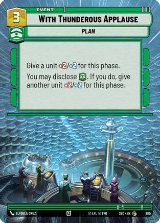 With Thunderous Applause (Hyperspace Foil) (885) [Secrets of Power] Foil
