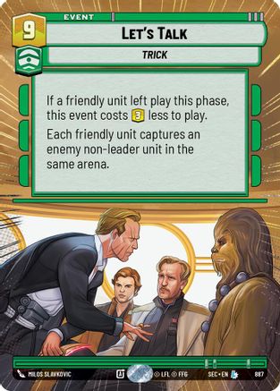 Let's Talk (Hyperspace Foil) (887) [Secrets of Power] Foil
