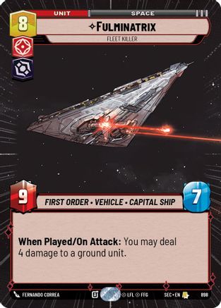 Fulminatrix - Fleet Killer (Hyperspace Foil) (898) [Secrets of Power] Foil