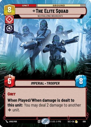 The Elite Squad - Neutralizing Insurgents (Hyperspace Foil) (899) [Secrets of Power] Foil
