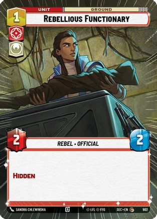 Rebellious Functionary (Hyperspace Foil) (902) [Secrets of Power] Foil