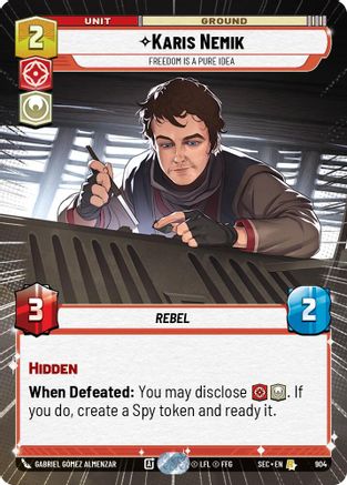 Karis Nemik - Freedom is a Pure Idea (Hyperspace Foil) (904) [Secrets of Power] Foil
