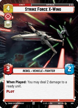 Strike Force X-Wing (Hyperspace Foil) (908) [Secrets of Power] Foil