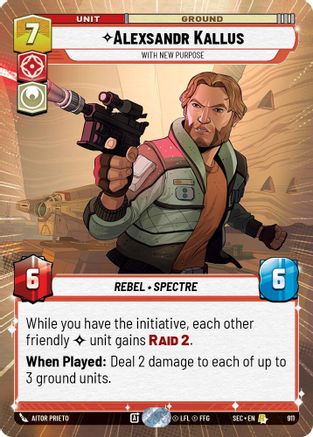 Alexsandr Kallus - With New Purpose (Hyperspace Foil) (911) [Secrets of Power] Foil