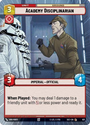 Academy Disciplinarian (Hyperspace Foil) (921) [Secrets of Power] Foil
