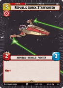 Republic Aurek Starfighter (Hyperspace Foil) (922) [Secrets of Power] Foil