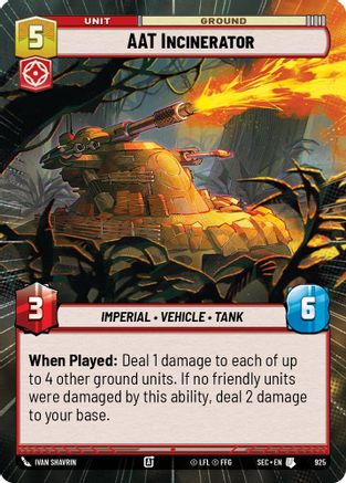 AAT Incinerator (Hyperspace Foil) (925) [Secrets of Power] Foil