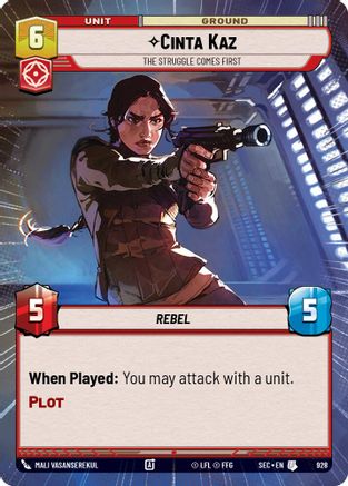 Cinta Kaz - The Struggle Comes First (Hyperspace Foil) (928) [Secrets of Power] Foil