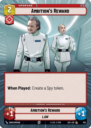 Ambition's Reward (Hyperspace Foil) (931) [Secrets of Power] Foil