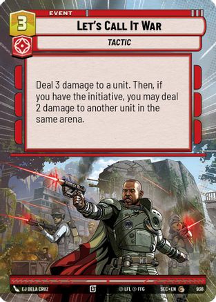 Let's Call It War (Hyperspace Foil) (936) [Secrets of Power] Foil