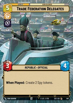 Trade Federation Delegates (Hyperspace Foil) (947) [Secrets of Power] Foil