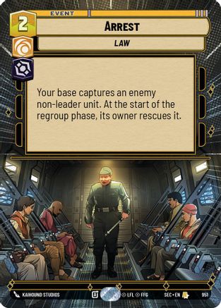 Arrest (Hyperspace Foil) (951) [Secrets of Power] Foil
