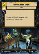 No One Ever Knew (Hyperspace Foil) (952) [Secrets of Power] Foil