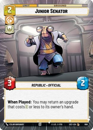 Junior Senator (Hyperspace Foil) (956) [Secrets of Power] Foil