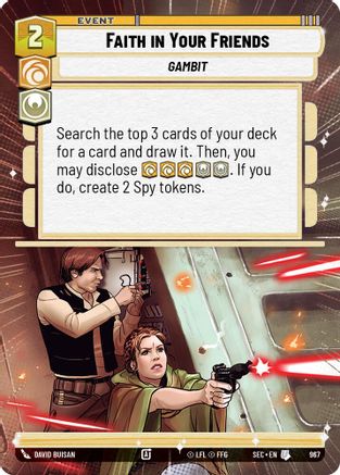 Faith in Your Friends (Hyperspace Foil) (967) [Secrets of Power] Foil