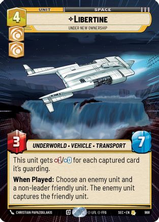 Libertine - Under New Ownership (Hyperspace Foil) (968) [Secrets of Power] Foil