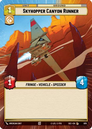 Skyhopper Canyon Runner (Hyperspace Foil) (970) [Secrets of Power] Foil