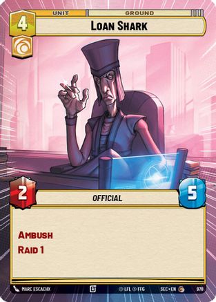 Loan Shark (Hyperspace Foil) (978) [Secrets of Power] Foil