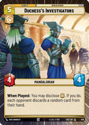 Duchess's Investigators (Hyperspace Foil) (979) [Secrets of Power] Foil