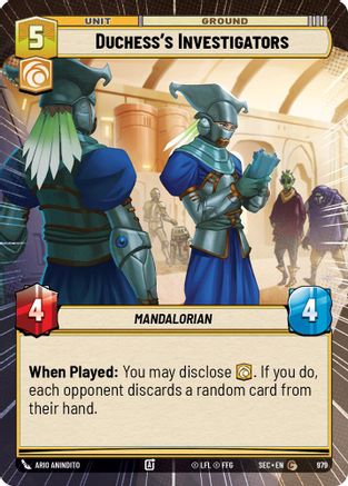 Duchess's Investigators (Hyperspace Foil) (979) [Secrets of Power] Foil