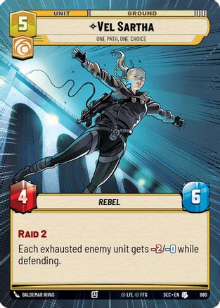 Vel Sartha - One Path, One Choice (Hyperspace Foil) (980) [Secrets of Power] Foil