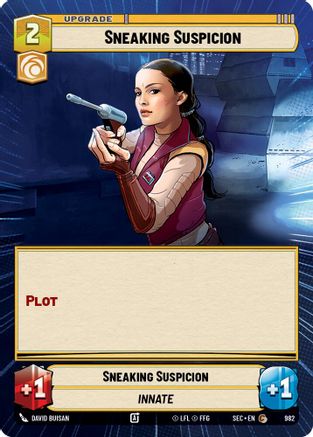 Sneaking Suspicion (Hyperspace Foil) (982) [Secrets of Power] Foil