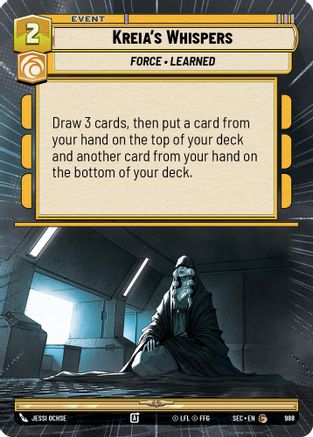Kreia's Whispers (Hyperspace Foil) (988) [Secrets of Power] Foil