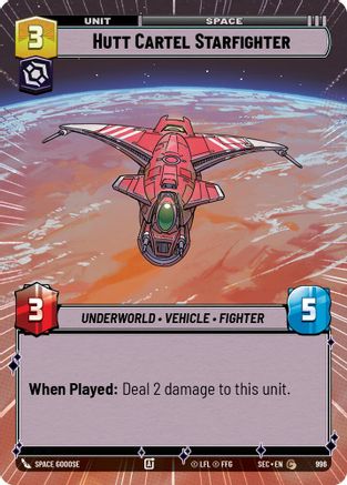 Hutt Cartel Starfighter (Hyperspace Foil) (996) [Secrets of Power] Foil