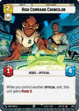 High Command Councilor (Hyperspace Foil) (1005) [Secrets of Power] Foil