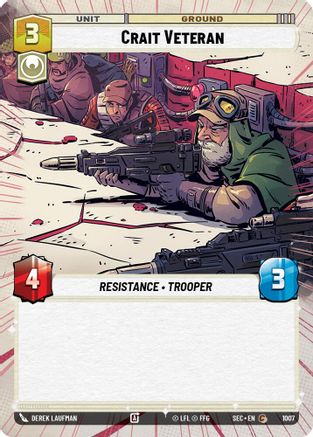 Crait Veteran (Hyperspace Foil) (1007) [Secrets of Power] Foil