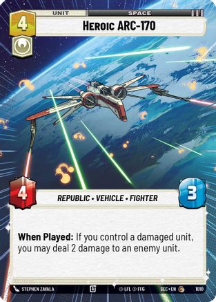 Heroic ARC-170 (Hyperspace Foil) (1010) [Secrets of Power] Foil