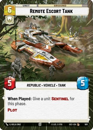 Remote Escort Tank (Hyperspace Foil) (1011) [Secrets of Power] Foil