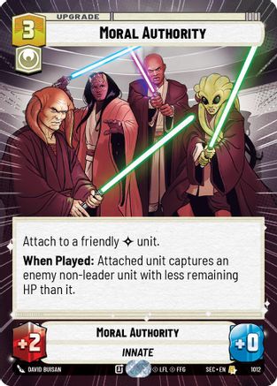 Moral Authority (Hyperspace Foil) (1012) [Secrets of Power] Foil
