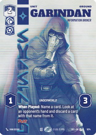 Garindan - Information Broker (Prestige) (1074) [Secrets of Power]