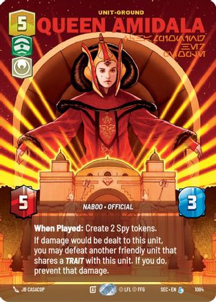 Queen Amidala - Championing Her People (Prestige Foil) (1084) [Secrets of Power] Foil