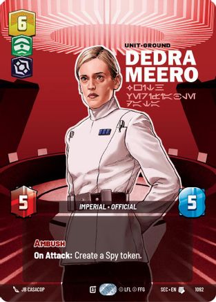 Dedra Meero - With Verifiable Data (Prestige Foil) (1092) [Secrets of Power] Foil