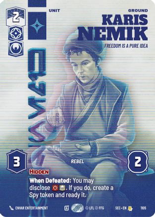 Karis Nemik - Freedom is a Pure Idea (Prestige Foil) (1105) [Secrets of Power] Foil