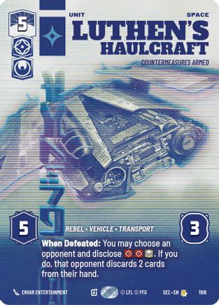 Luthen's Haulcraft - Countermeasures Armed (Prestige Foil) (1106) [Secrets of Power] Foil