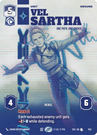 Vel Sartha - One Path, One Choice (Prestige Foil) (1123) [Secrets of Power] Foil