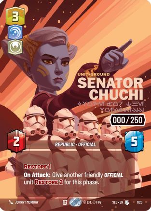 Senator Chuchi - Voice for the Voiceless (Serialized) (1125) [Secrets of Power] Foil