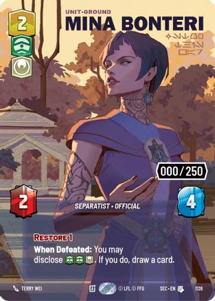 Mina Bonteri - Stop This War (Serialized) (1126) [Secrets of Power] Foil