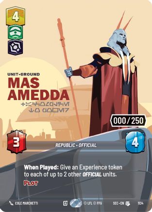 Mas Amedda - Accomplice to Power (Serialized) (1134) [Secrets of Power] Foil