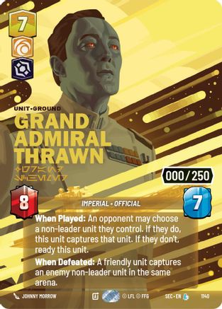 Grand Admiral Thrawn - Grand Schemer (Serialized) (1140) [Secrets of Power] Foil