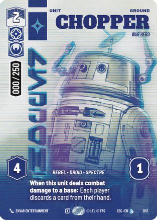 Chopper - War Hero (Serialized) (1147) [Secrets of Power] Foil