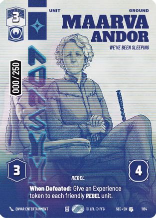 Maarva Andor - We've Been Sleeping (Serialized) (1154) [Secrets of Power] Foil