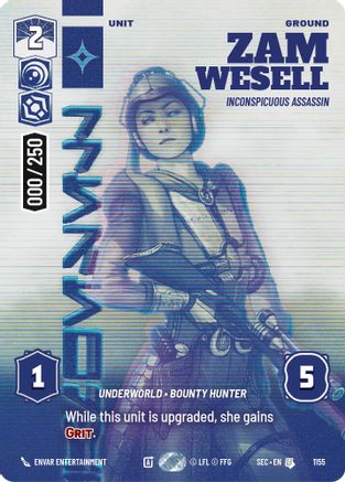 Zam Wesell - Inconspicuous Assassin (Serialized) (1155) [Secrets of Power] Foil